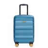 Carry On Luggage Airline Approved18.5" Carry On Suitcase With TSA Approved Carry On Luggage With Wheels Carry on Bag Hard Shell Suitcases, BLUE