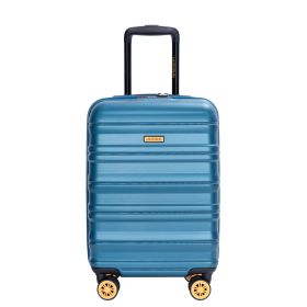 Carry On Luggage Airline Approved18.5" Carry On Suitcase With TSA Approved Carry On Luggage With Wheels Carry on Bag Hard Shell Suitcases, BLUE