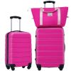 Hardshell Luggage Sets 2Pcs + bag Spinner Suitcase with TSA Lock Lightweight