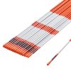 VEVOR Driveway Markers, 30 PCS 48 inch, 0.4 inch Diameter, Orange Fiberglass Poles Snow Stakes with Reflective Tape