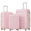 3 Piece Luggage Set Hardside Spinner Suitcase with TSA Lock 20" 24' 28" Available