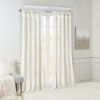 Twist Tab Lined Window Curtain Panel Pair(2 Pcs Window Panels)