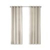 Solid Piece Dyed Grommet Top Curtain Panel