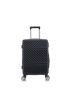 3-piece travel lightweight suitcase with wheels, password lock, business and travel carry on luggage, black (20 inches/24 inches/28 inches)