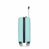 2Piece Luggage Sets ABS Lightweight Suitcase , Spinner Wheels, (20/14) LIGHT BLUE