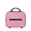 2Piece Luggage Sets ABS Lightweight Suitcase , Spinner Wheels, (20/14)PINK