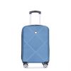 2Piece Luggage Sets ABS Lightweight Suitcase , Spinner Wheels, (20/14) BLUE