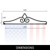 Garden Flag Wall Hanger Black Wrought Iron Small Flag Hanger Heavy Duty Garden Flag Holder (Ideal for Flag Banner with Width Smaller than 13 in )