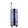 3 Piece Luggage Sets PC Lightweight & Durable Expandable Suitcase with Two Hooks, Double Spinner Wheels, TSA Lock, (21/25/29) Light Purple