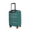 Carry On Luggage Airline Approved18.5" Carry On Suitcase With TSA Approved Carry On Luggage With Wheels Carry on Bag Hard Shell Suitcases, DARK GREEN