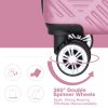 2Piece Luggage Sets ABS Lightweight Suitcase , Spinner Wheels, (20/14)PINK