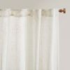 Yarn Dye Sheer Curtain Panel Pair(2 Pcs Window Panels)