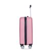 2Piece Luggage Sets ABS Lightweight Suitcase , Spinner Wheels, (20/14)PINK