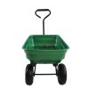 Folding car Poly Garden dump truck with steel frame, 10 inches. Pneumatic tire, 300 pound capacity, 75 liter truck body