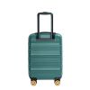 Carry On Luggage Airline Approved18.5" Carry On Suitcase With TSA Approved Carry On Luggage With Wheels Carry on Bag Hard Shell Suitcases, DARK GREEN