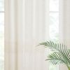 Yarn Dye Sheer Curtain Panel Pair(2 Pcs Window Panels)