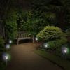 4Packs Solar Garden Lights Outdoor IP44 Waterproof Solar Pathway Lights Color Changing Landscape Lamps