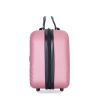 2Piece Luggage Sets ABS Lightweight Suitcase , Spinner Wheels, (20/14)PINK