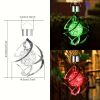 Wind Spinner Solar Light, LED Wind Chimes, Outdoor Decor Changing Color Ball Wind Chimes Solar Hanging Lantern For Home Garden Outdoor Decoration