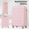 3 Piece Luggage Set Hardside Spinner Suitcase with TSA Lock 20" 24' 28" Available