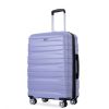 3 Piece Luggage Sets PC Lightweight & Durable Expandable Suitcase with Two Hooks, Double Spinner Wheels, TSA Lock, (21/25/29) Light Purple