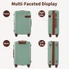 4 Piece Luggage Set with Compression Packing Cubes for Suitcase Expanable Spinner Wheels Lightweight Suitcase with TSA Lock 16 IN+20IN+24IN+28IN