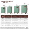 4 Piece Luggage Set with Compression Packing Cubes for Suitcase Expanable Spinner Wheels Lightweight Suitcase with TSA Lock 16 IN+20IN+24IN+28IN