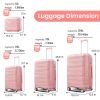 Luggage 4 Piece Sets(14/20/24/28), Hard Shell Lightweight TSA Lock Carry on Expandable Suitcase with Spinner Wheels Travel Set for Men Women