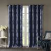 Ogee Knitted Jacquard Total Blackout Curtain Panel(Only 1 Pc Panel)