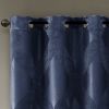 Ogee Knitted Jacquard Total Blackout Curtain Panel(Only 1 Pc Panel)