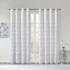 Total Blackout Metallic Print Grommet Top Curtain Panel(Only 1 Pc Panel)