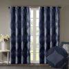 Ogee Knitted Jacquard Total Blackout Curtain Panel(Only 1 Pc Panel)