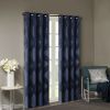 Ogee Knitted Jacquard Total Blackout Curtain Panel(Only 1 Pc Panel)