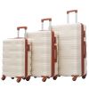 Hardshell Luggage Sets 3 Pcs Spinner Suitcase with TSA Lock Lightweight 20''24''28''