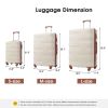 Hardshell Luggage Sets 3 Pcs Spinner Suitcase with TSA Lock Lightweight 20''24''28''