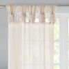 Twisted Tab Voile Sheer Window Pair