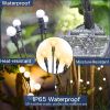 Solar Garden Lights;  2 Pack LED Solar Firefly Lights