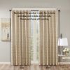 Jacquard Lined Total Blackout Rod Pocket/Back Tab Curtain Panel(Only 1 Pc Panel)