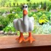 1/2pcs Interesting Funny Duckling Statue Decorations, Cute Duck Resin Garden Statues, Duckling Resin Decorative Sculptures, Home Tabletop, Living Room