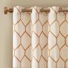 Metallic Geo Embroidered Curtain Panel(Only 1 Pc Panel)