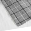 Plaid Rod Pocket and Back Tab Curtain Panel with Fleece Lining(Only 1 Pc Panel)