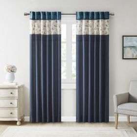 Embroidered Curtain Panel(Only 1 Pc Panel) (Color: as Pic)