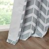 Chevron Printed Room Darkening Grommet Top Panel Pair