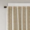 Jacquard Lined Total Blackout Rod Pocket/Back Tab Curtain Panel(Only 1 Pc Panel)