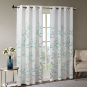 Burnout Printed Curtain Panel(Only 1 Pc Panel) (Color: as Pic)