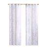 Grommet Top Sheer Bird on Branches Burnout Window Curtain(Only 1 Pc Panel)