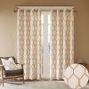 Metallic Geo Embroidered Curtain Panel(Only 1 Pc Panel)