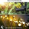 Solar Garden Lights;  2 Pack LED Solar Firefly Lights