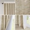 Jacquard Lined Total Blackout Rod Pocket/Back Tab Curtain Panel(Only 1 Pc Panel)