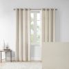 Solid Piece Dyed Grommet Top Curtain Panel(Only 1 Pc Panel)